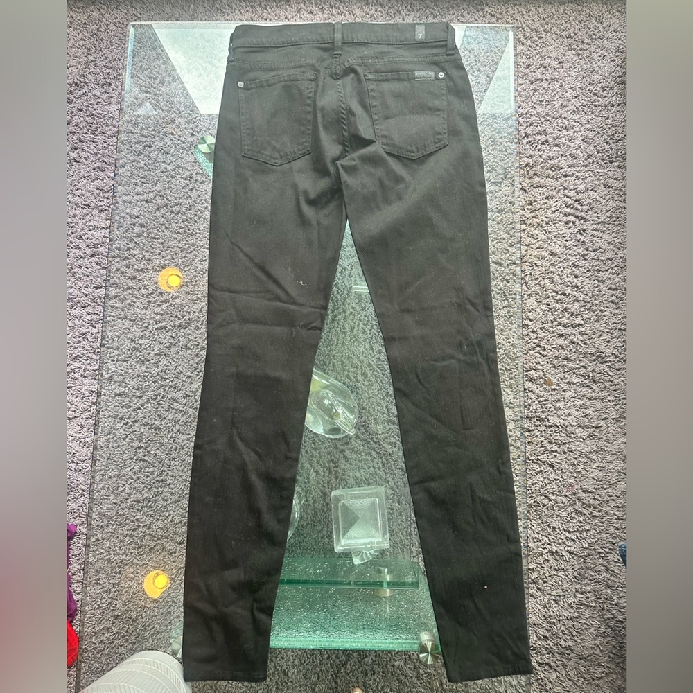 7 for all mankind black jeans! Great condition! Like new!